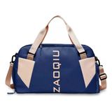 Bolsa Mala Grande Com Alça Academia Esportiva Porta Sapatos Azul