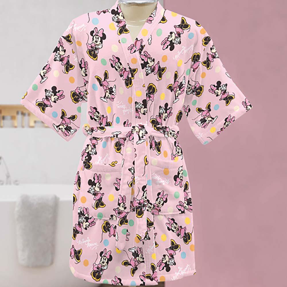 Roupão Infantil Pequeno Velour Minnie 14 - Dohler Estampado