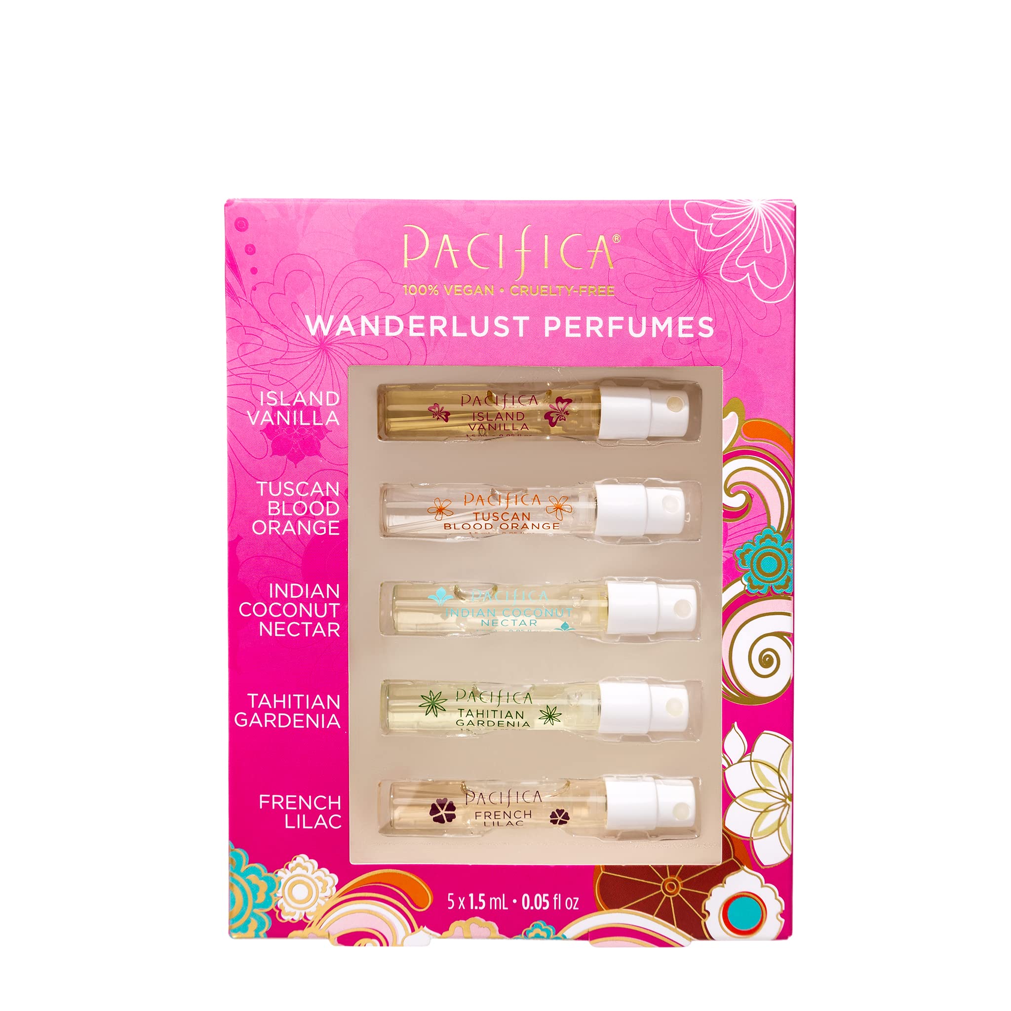Conjunto De Perfumes Pacifica Beauty Wanderlust Island Vanilla 5x10ml