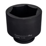 Soquete De Impacto Sextavado Em Aço Cromo Molibdênio 100 Mm - Encaixe 1.1/2&#39;&#39; Tramontina Pro Tramontina