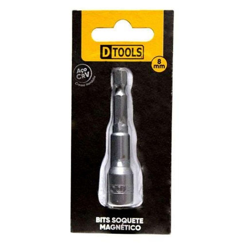 Bits Soquete Magnético 8mm Cromo Vanádio 65mm - Dtools - Parafusadeiras E Trabalhos Manuais - imagem 3