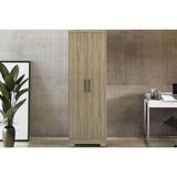 Armário Multiuso Lavanderia 424 C/ 2 Portas E Pés Noce - Carraro