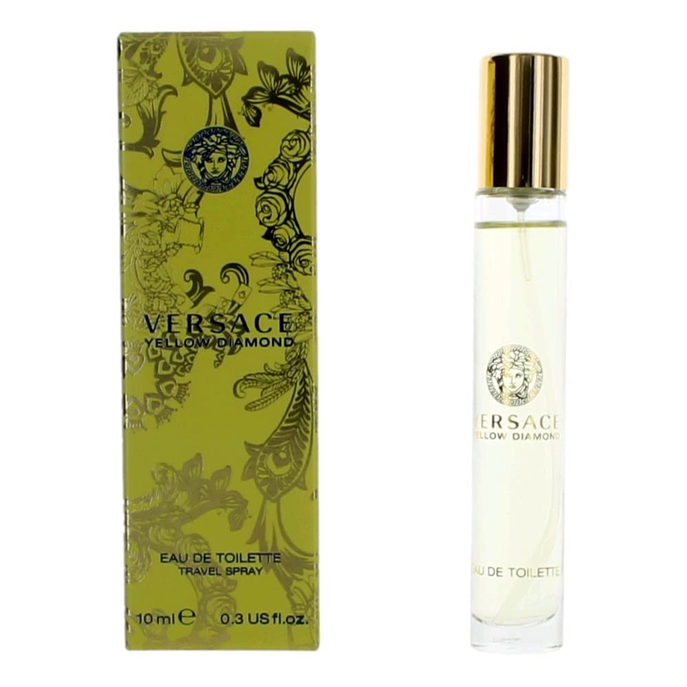 Perfume Versace Yellow Diamond Eau De Toilette Spray De Viagem 10 Ml