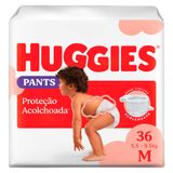 Fralda Pants Roupinha HUGGIES Proteção Acolchoada M 36 Unidades