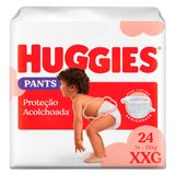 Fralda Pants Roupinha HUGGIES Proteção Acolchoada XXG 24 Unidades