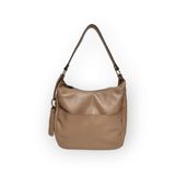 Bolsa De Ombro Feminina Em Couro Nude