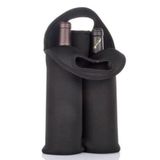 Bolsa Termica 2 Garrafas Porta Vinho Wine Bag Sacola Champanhe Neopreme Acolchoada Portatil Com Alça Luxo