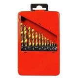 Kit Maleta Ferramentas Com Jogo 13 Brocas Aco Rapido Ar Metal 1,6 A 6,5 Mm Para Metal Quantidade 1 Peça
