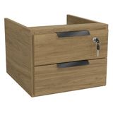 Gaveteiro De Mesa 2 Gavetas 37 Cm Versatil 2001a Kappesberg Itapua