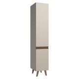 Paneleiro 40 Cm 2 Portas Com Pés Nice Madesa Crema