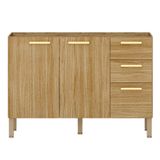 Balcao Para Pia 3 Portas 2 Gavetas 120 Cm Urbane Ktp Freijo