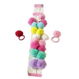 20 Elásticos Xuxinha Com Pompom Coloridos Infantil Cabelo