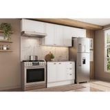 Cozinha Modulada Carraro Bella 4 Peças (3aéreos+1balcão) C4p171 Branco-carraro