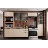 Cozinha Modulada Carraro Alpha Alpha 5 Peças (2aéreos+1balcão+1paneleiro+1torrequente) C5p133 Freijo/off White-carraro