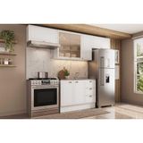 Cozinha Modulada Completa Bella 4 Peças (3aéreos+1balcão) C4p174 Branco - Carraro