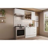 Kit Cozinha Modulada 3 Peças Bella (2aéreos+1balcão) C3p25 Branco - Carraro
