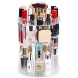 Organizador De Cosmeticos Giratorio Suporte Perfumes Maquiagem Redondo Ajustavel Armazenagem 3 Andares Acrilico Com Rota