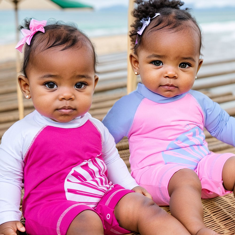Macacão Bebê Uv50+ - Conforto E Proteção Para Praia E Campo
