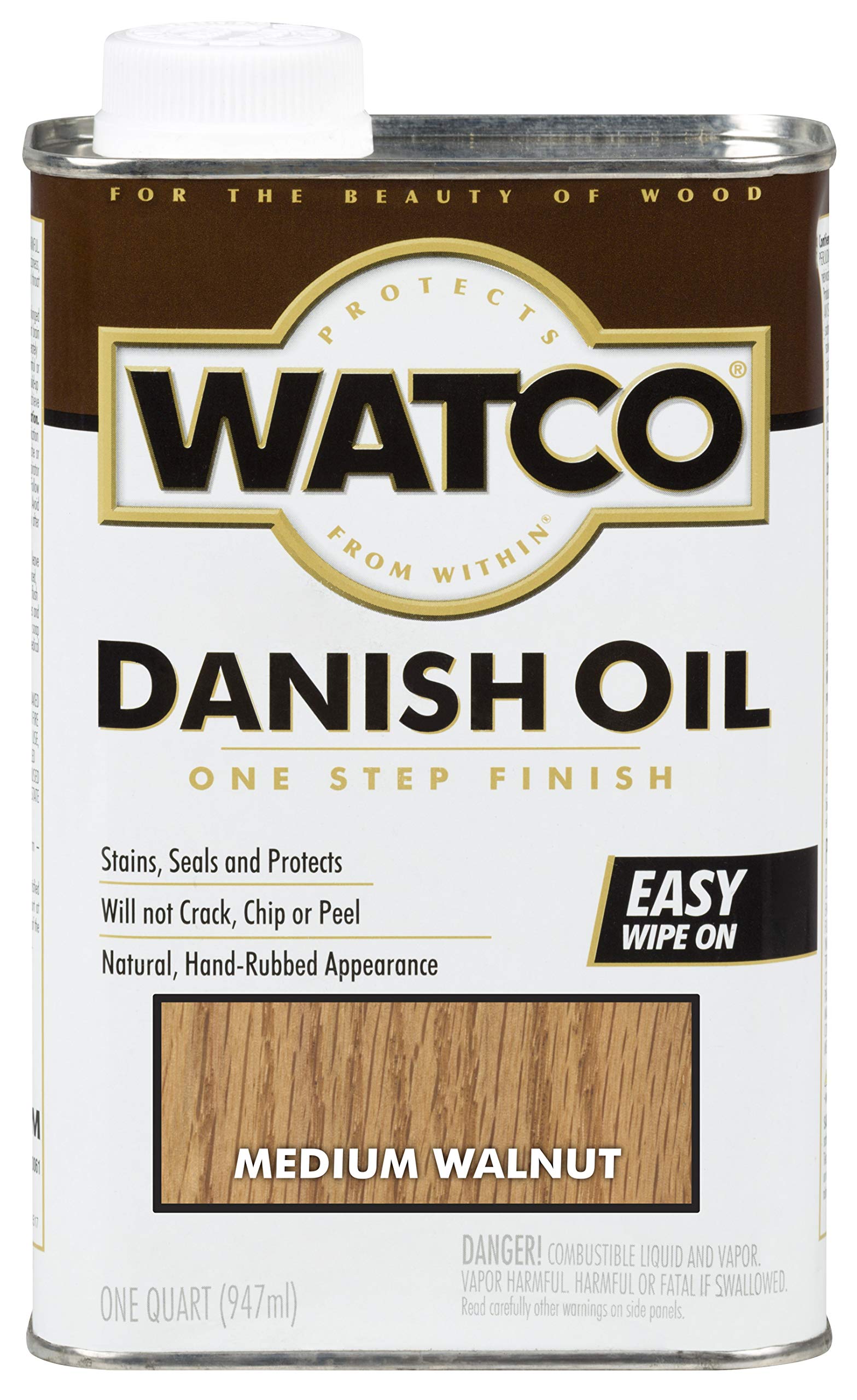 Acabamento Em Madeira Rust-oleum Watco Danish Oil Medium Walnut 1l
