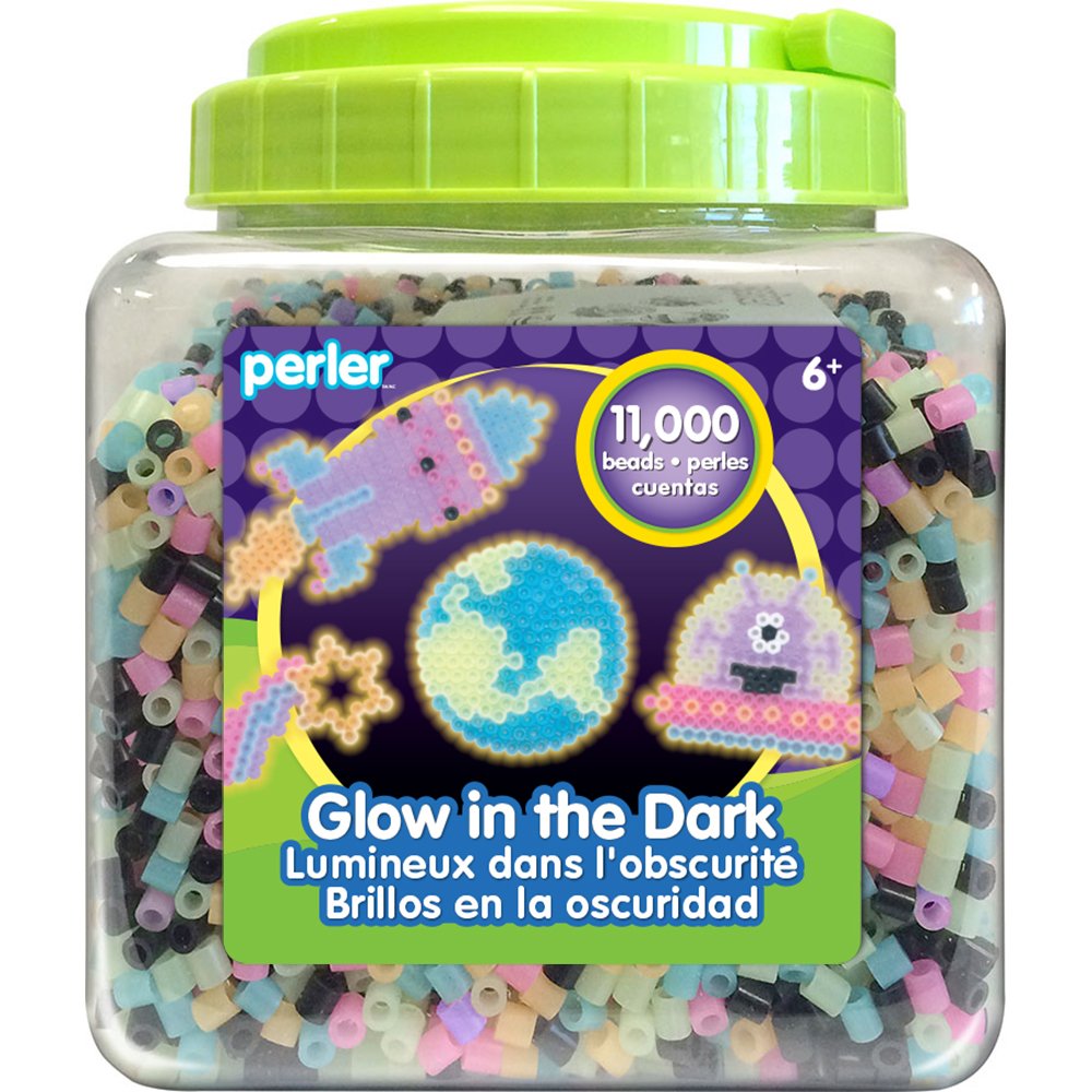 Beads Perler Glow In The Dark Para Artesanato Infantil, 11.000 Unidades