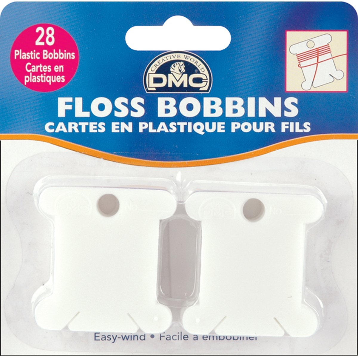 Bobinas De Fio Dental De Plástico Dmc 6102, Pacote Com 28