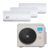 Ar Condicionado Multi Tri Split Midea Xtreme Save 27000 Btu (2x9000+1x12000) Quente E Frio 220v