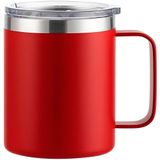 Caneca Copo Térmico Aço Inox 360ml Cerveja Café Bebidas Vermelho