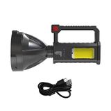 Farol Lanterna Holofote Led Recarregável Usb Suporte Tripé