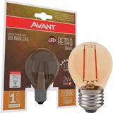 Lâmpada Filamento Led Bolinha E27 Retrô G45 Avant Bivolt