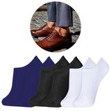 Kit 3 Pares Meia Invisível Masculina 40-46 Cores Sortidas