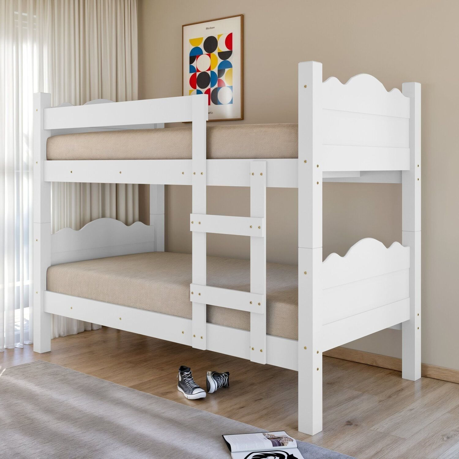 Beliche Em Mdf 202cm X 160cm Pequim Branco