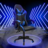 Cadeira Gamer Couro Giratória Tr-max - Azul