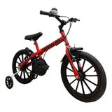 Bicicleta Bike Infantil Aro 16 Ravok Com Rodinhas 3 A 7 Anos Vermelho