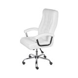 Cadeira Office Or-3321 Com Molas Revest Pu Rodízio Or Design Branco