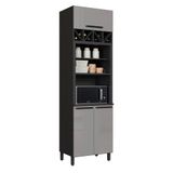 Torre-quente Para Cozinha 3 Portas Indekes Isa, 70 Cm, Mdp 15mm E Mdf 20mm