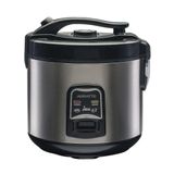 Panela Elétrica Agratto Inox 6 Xícaras Arroz E Legumes 220v Com Tampa De Vidro