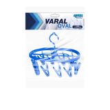 Varal De Roupa Oval 10 Prendedores - Sortido