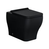Vaso Sanitário Convencional E Assento Soft Close Sentiero Acqua Casa Preto Matte