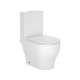 Vaso Sanitário Com Caixa Acoplada E Assento Soft Close Barocco Acqua Casa Branco Matte