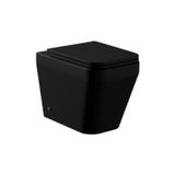 Vaso Sanitário Convencional E Assento Soft Close Catena Acqua Casa Preto Matte