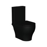 Vaso Sanitário Com Caixa Acoplada E Assento Soft Close Barocco Acqua Casa Preto Matte