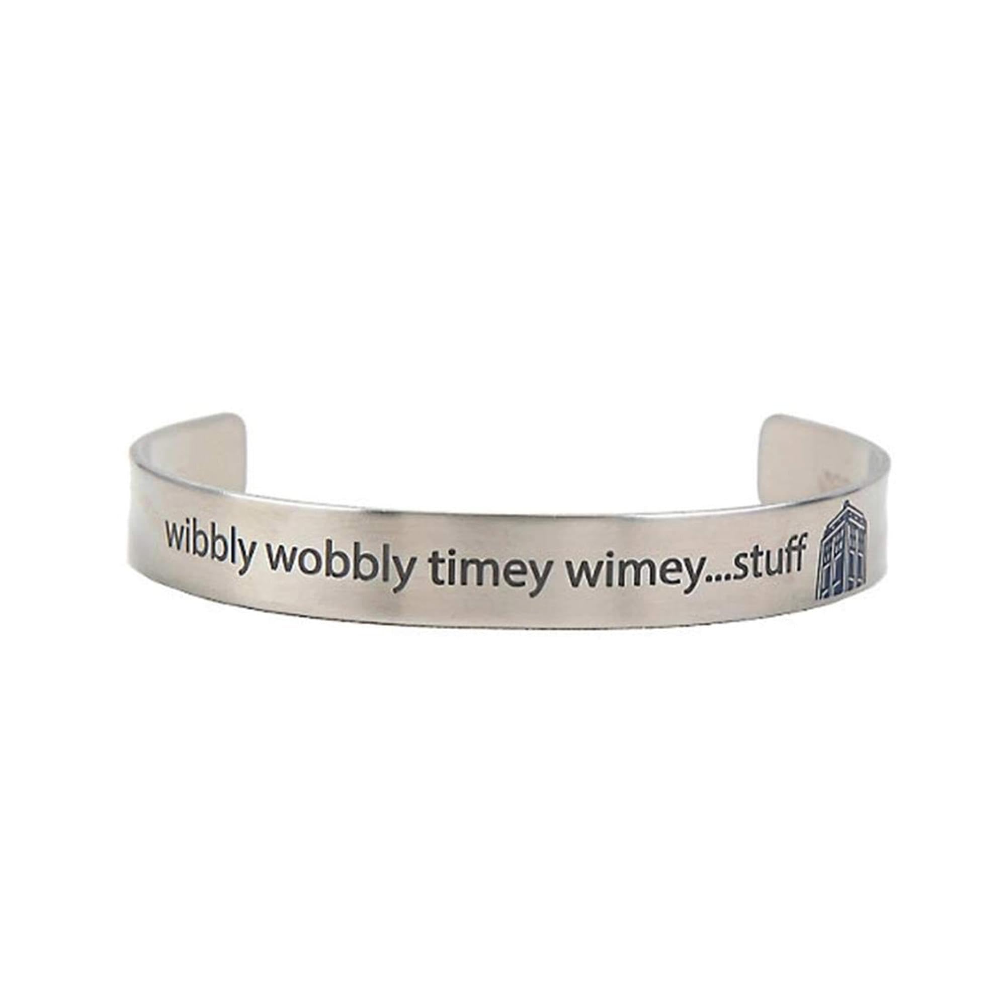 Pulseira Doctor Who Wibbly Wobbly Timey Wimey Stuff