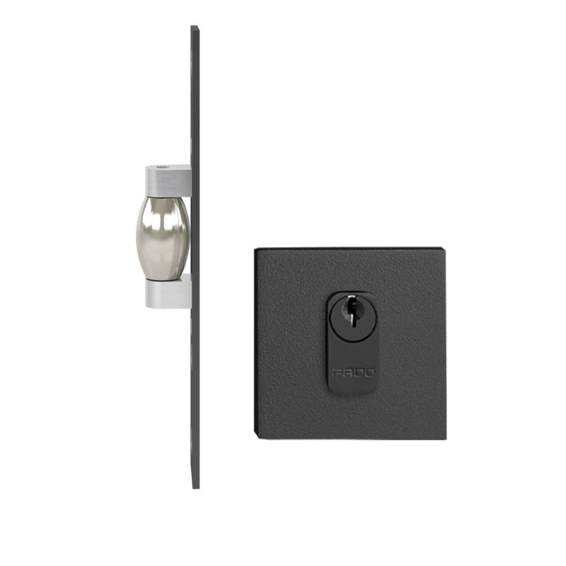 Trava Pado Pivotante 45mm Roseta Preto Texturizado