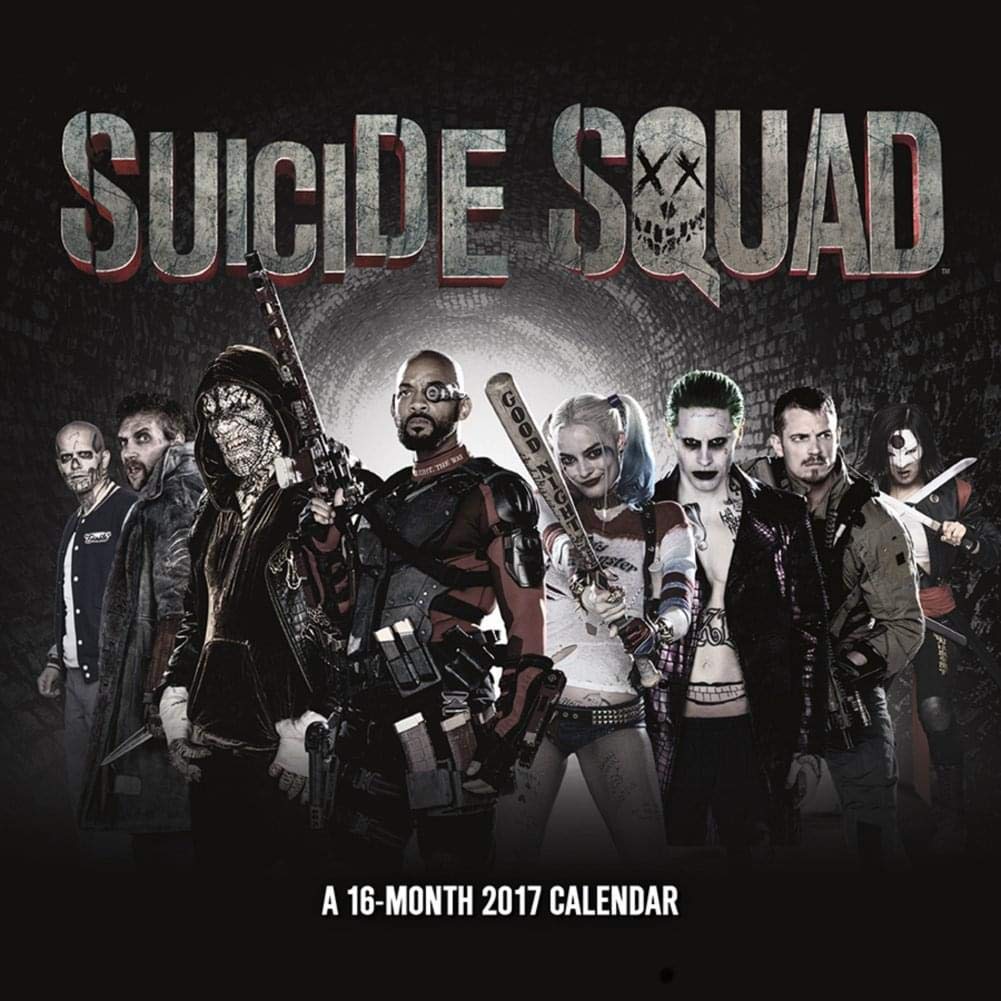 Calendário Suicide Squad 2017 30x30cm