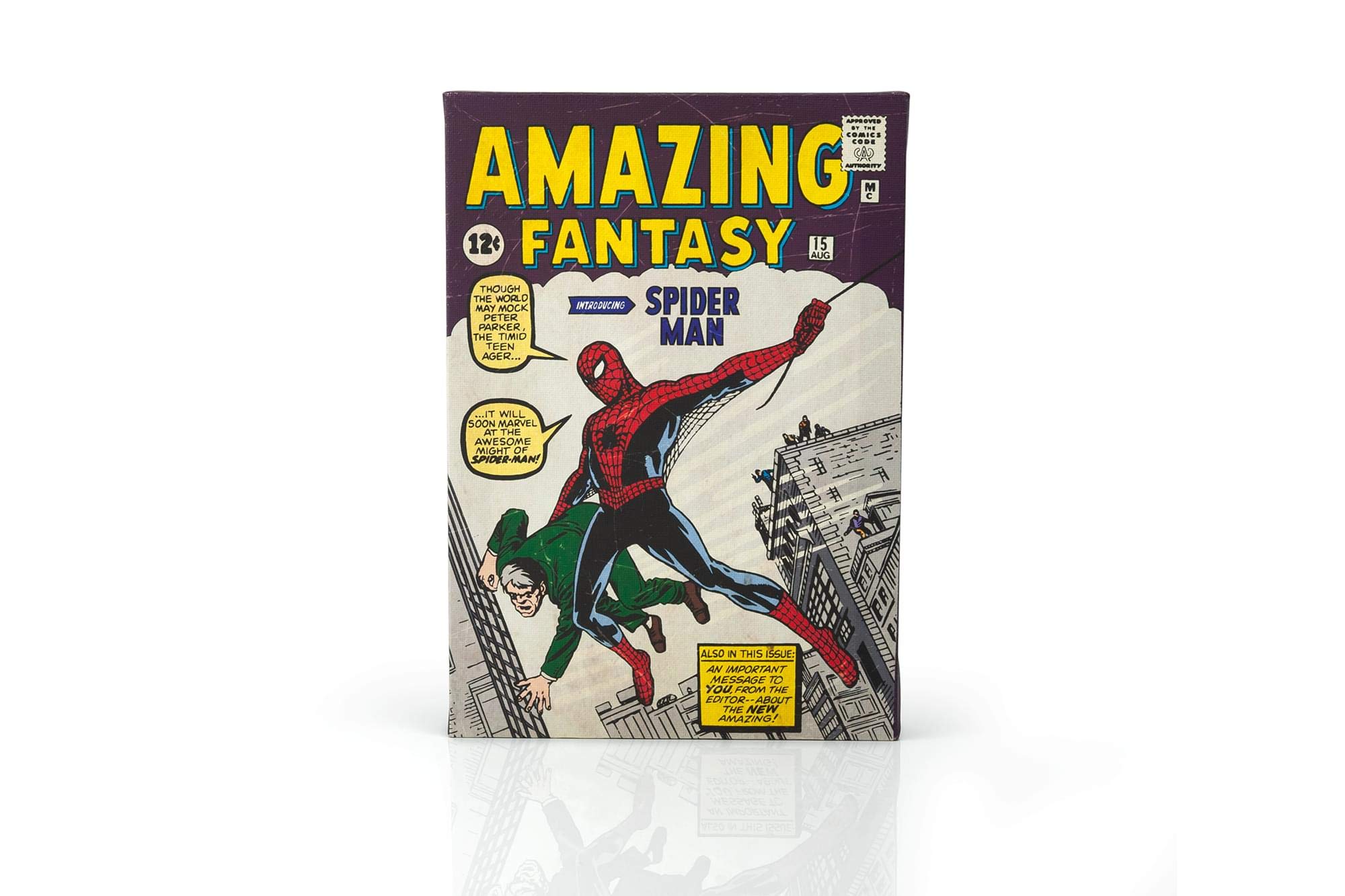 Arte Em Tela Spider-man Amazing Fantasy #15 História Em Quadrinhos