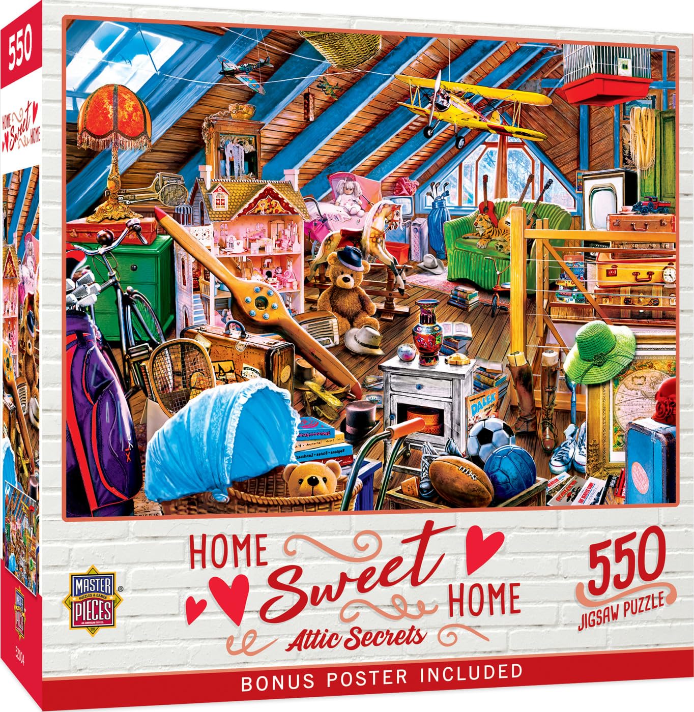 Obras-primas Do Quebra-cabeça Attic Secrets 550 Peças