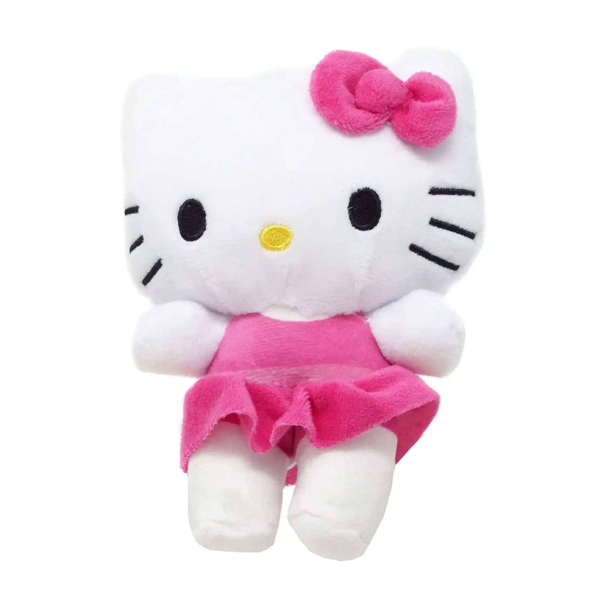 Brinquedo De Pelúcia Fiesta Sanrio Hello Kitty 25 Cm Com Vestido Rosa