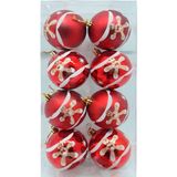 Kit 32 Bolas Enfeite Natalino Árvore Natal Branco Vermelho