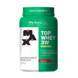 Top Whey 3w 900g Sabor Mais Natural - Morango