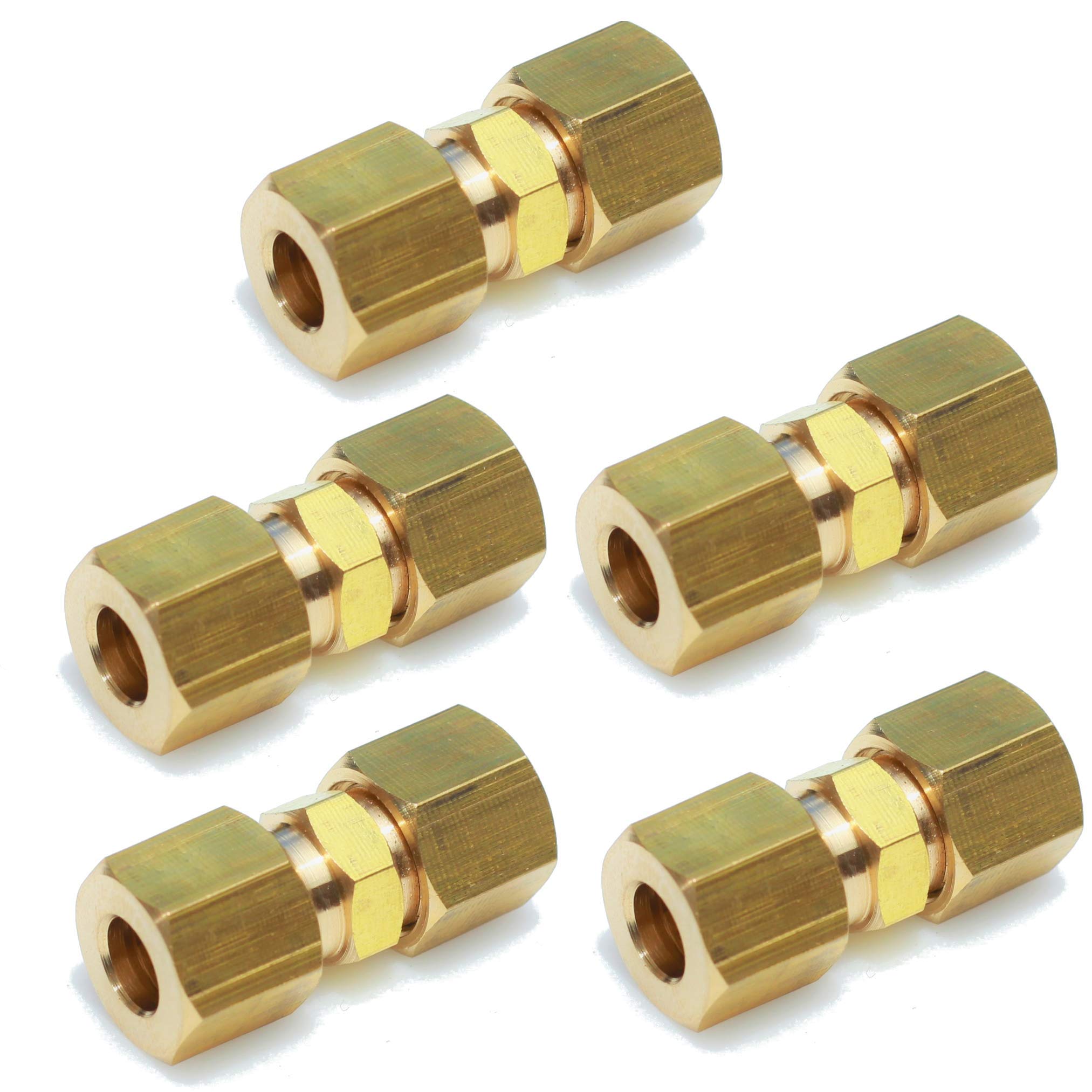 Conexão De Tubo Para Linha De Água Ice Maker, 1/4” Od X 1/4” Od (5)